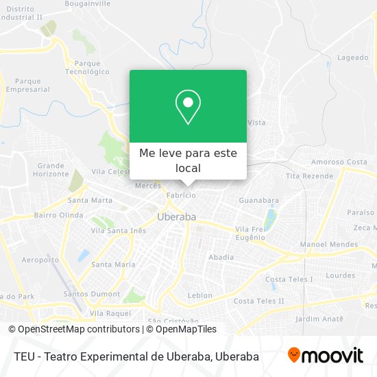 TEU - Teatro Experimental de Uberaba mapa