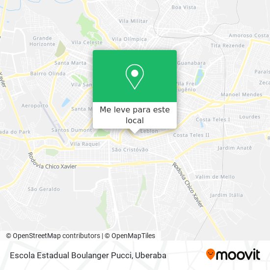 Escola Estadual Boulanger Pucci mapa