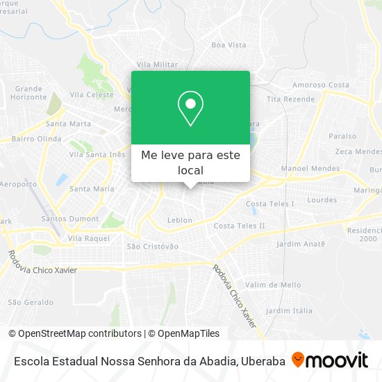 Escola Estadual Nossa Senhora da Abadia mapa