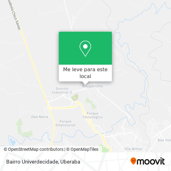 Bairro Univerdecidade mapa