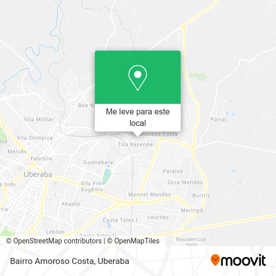 Bairro Amoroso Costa mapa