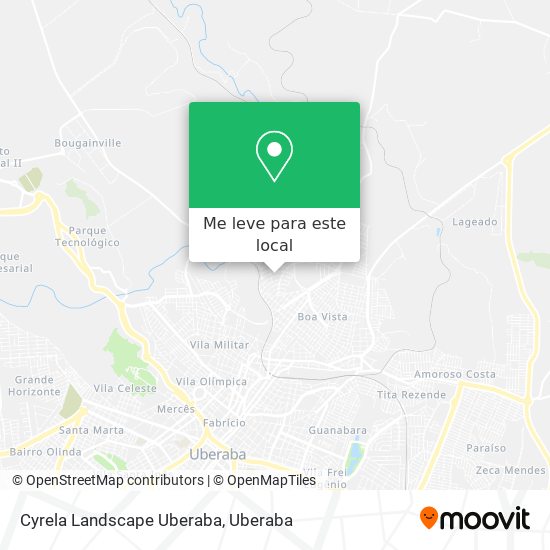 Cyrela Landscape Uberaba mapa