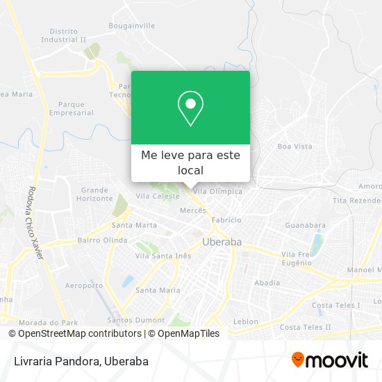Livraria Pandora mapa