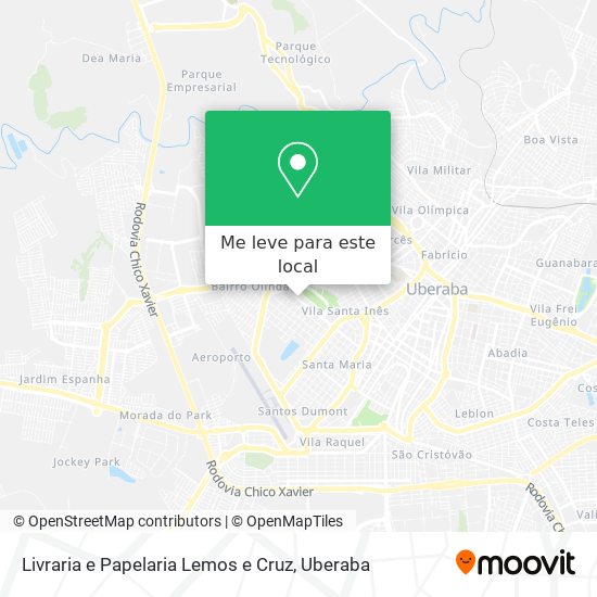 Livraria e Papelaria Lemos e Cruz mapa