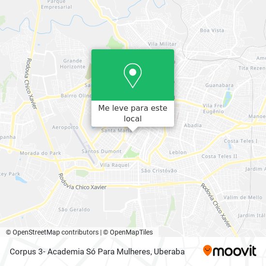 Corpus 3- Academia Só Para Mulheres mapa