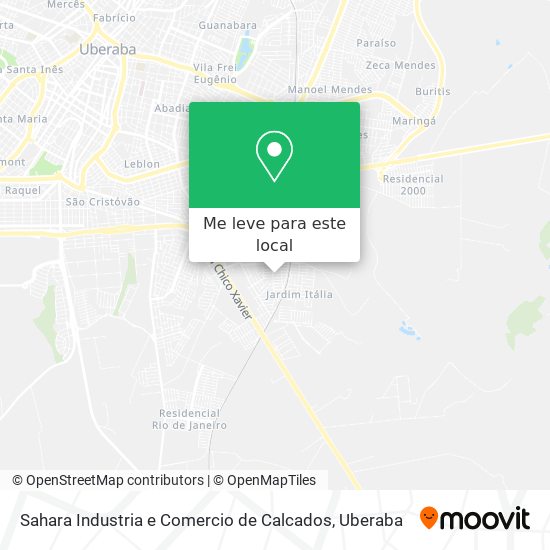 Sahara Industria e Comercio de Calcados mapa