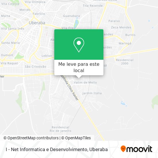 I - Net Informatica e Desenvolvimento mapa