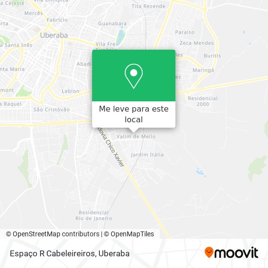Espaço R Cabeleireiros mapa
