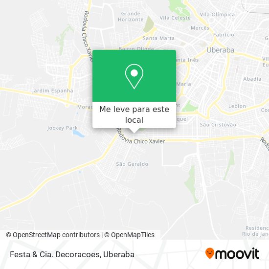 Festa & Cia. Decoracoes mapa