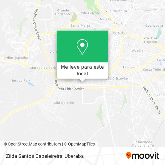 Zilda Santos Cabeleireira mapa