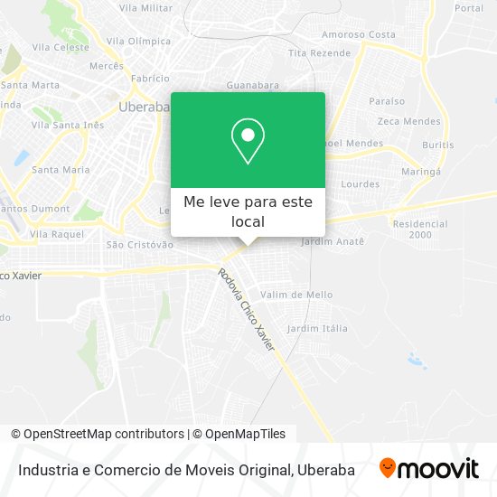 Industria e Comercio de Moveis Original mapa