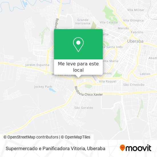 Supermercado e Panificadora Vitoria mapa