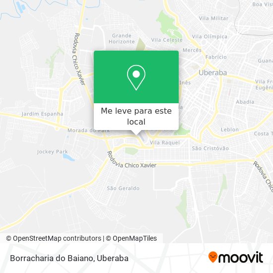 Borracharia do Baiano mapa