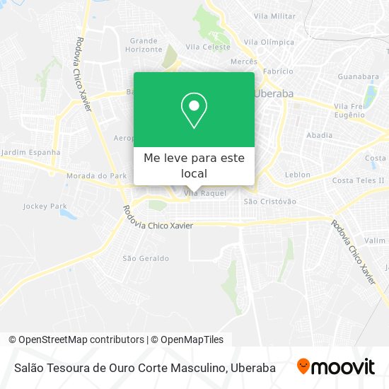 Salão Tesoura de Ouro Corte Masculino mapa