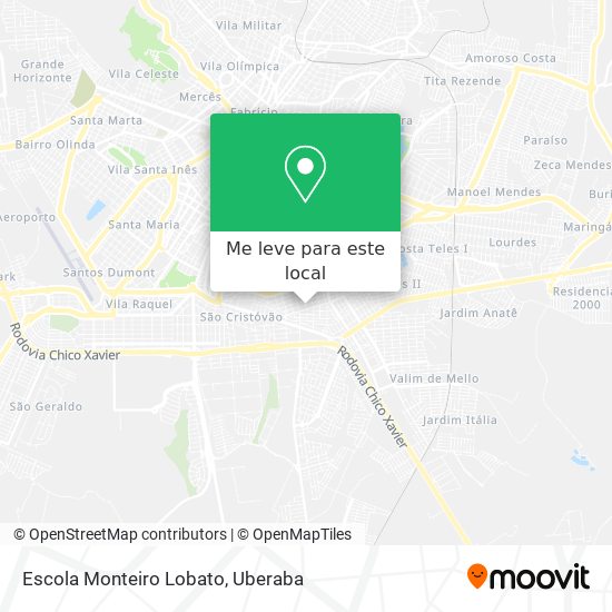 Escola Monteiro Lobato mapa