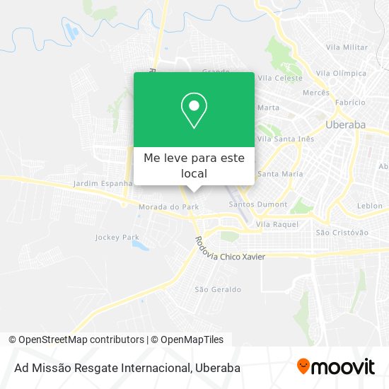 Ad Missão Resgate Internacional mapa