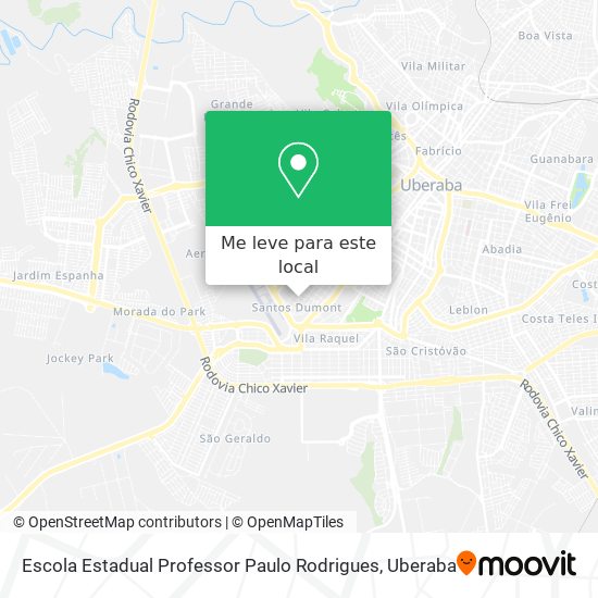 Escola Estadual Professor Paulo Rodrigues mapa