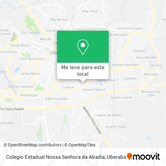 Colegio Estadual Nossa Senhora da Abadia mapa