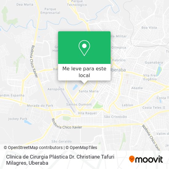Clínica de Cirurgia Plástica Dr. Christiane Tafuri Milagres mapa