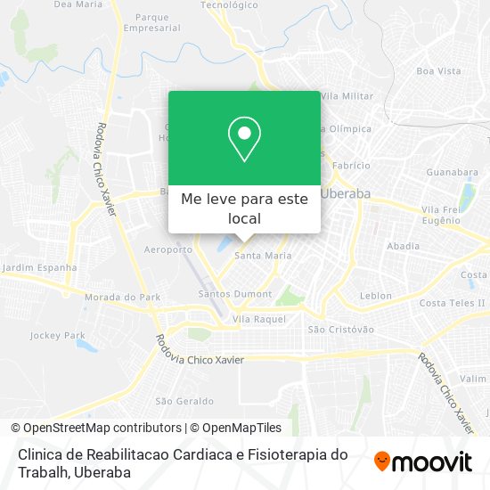 Clinica de Reabilitacao Cardiaca e Fisioterapia do Trabalh mapa