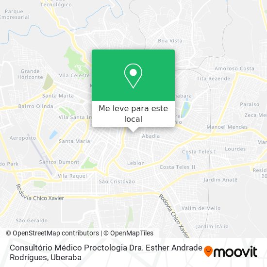 Consultório Médico Proctologia Dra. Esther Andrade Rodrígues mapa
