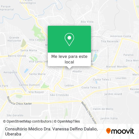 Consultório Médico Dra. Vanessa Delfino Dalalio mapa