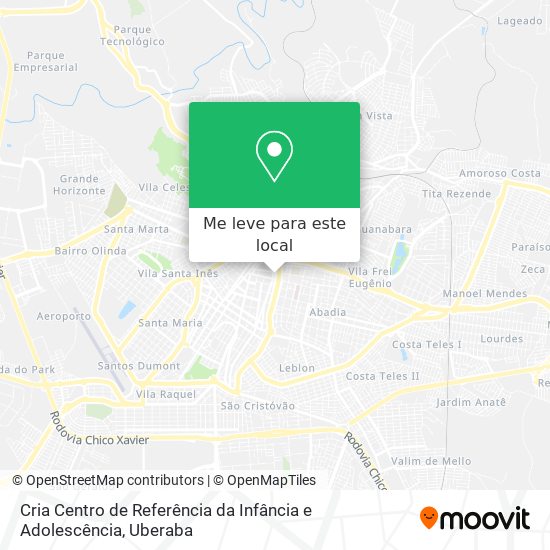 Cria Centro de Referência da Infância e Adolescência mapa