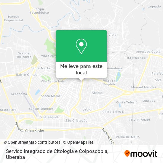 Servico Integrado de Citologia e Colposcopia mapa