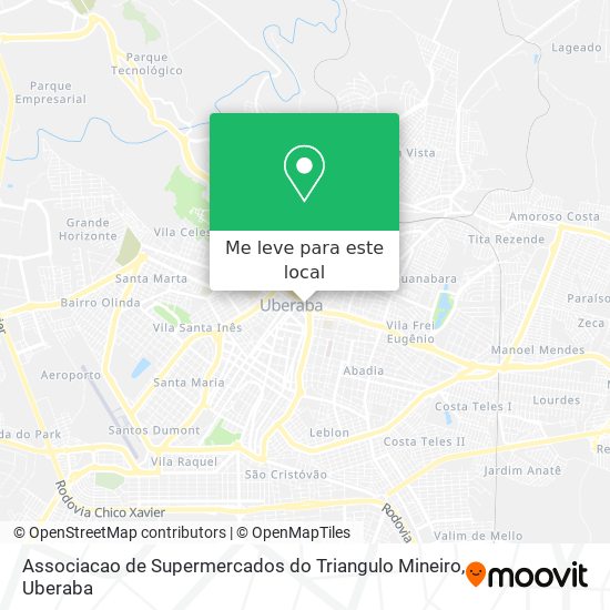 Associacao de Supermercados do Triangulo Mineiro mapa