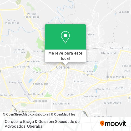 Cerqueira Braga & Guissoni Sociedade de Advogados mapa