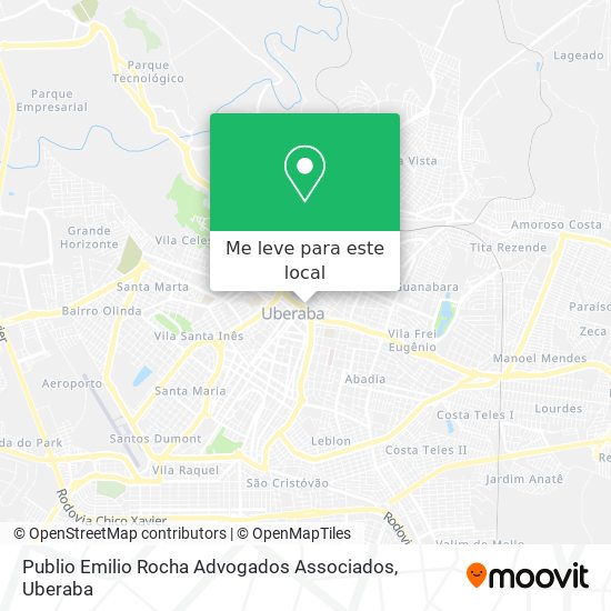 Publio Emilio Rocha Advogados Associados mapa