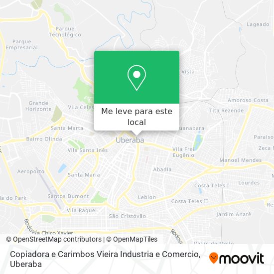 Copiadora e Carimbos Vieira Industria e Comercio mapa