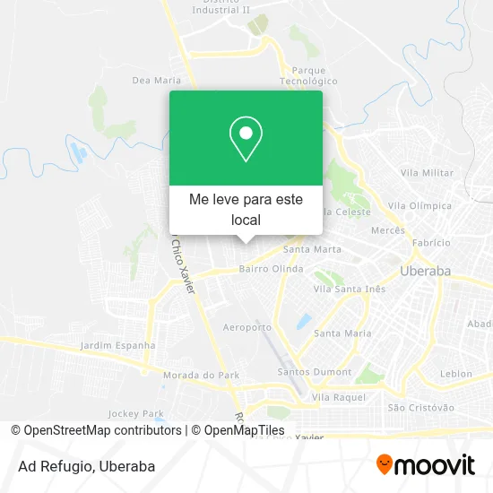 Ad Refugio mapa