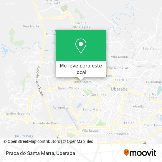 Praca do Santa Marta mapa