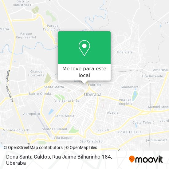 Dona Santa Caldos, Rua Jaime Bilharinho 184 mapa
