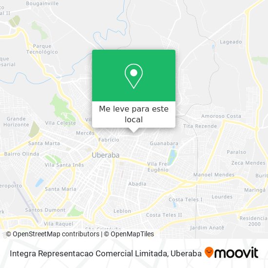 Integra Representacao Comercial Limitada mapa