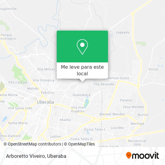 Arboretto Viveiro mapa