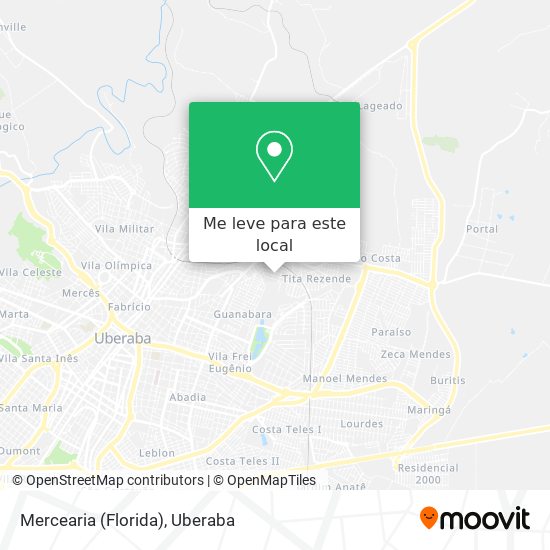 Mercearia (Florida) mapa