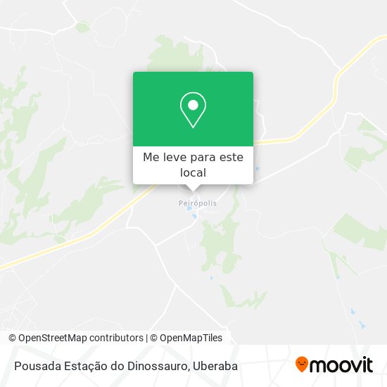 Pousada Estação do Dinossauro mapa
