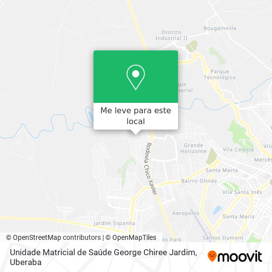 Unidade Matricial de Saúde George Chiree Jardim mapa