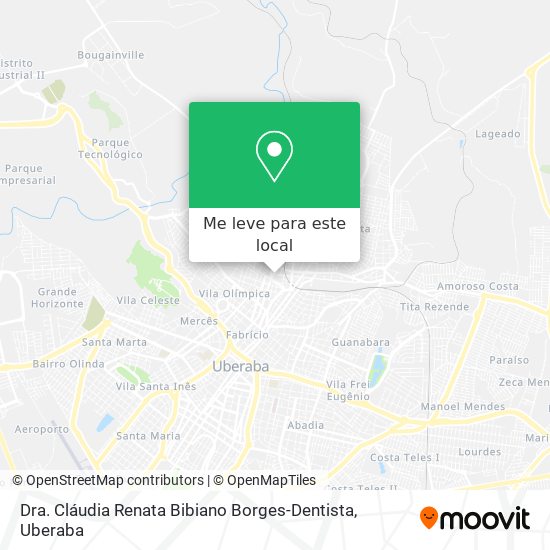 Dra. Cláudia Renata Bibiano Borges-Dentista mapa