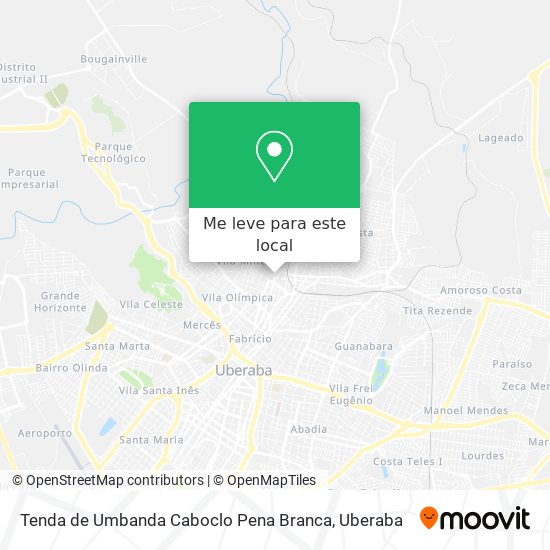 Tenda de Umbanda Caboclo Pena Branca mapa