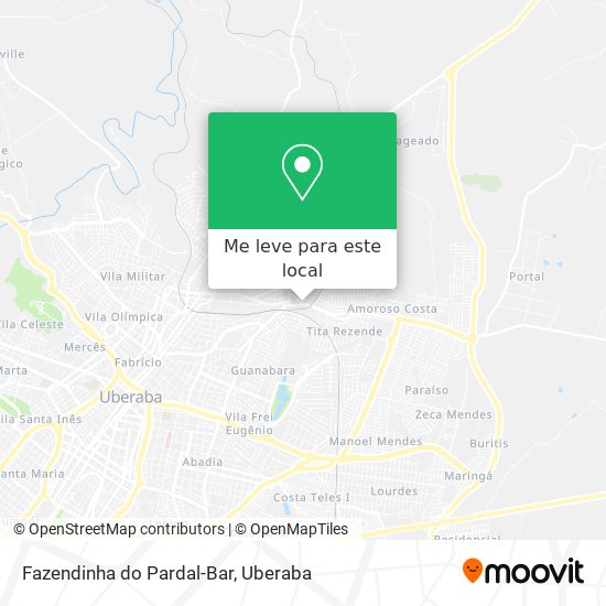 Fazendinha do Pardal-Bar mapa