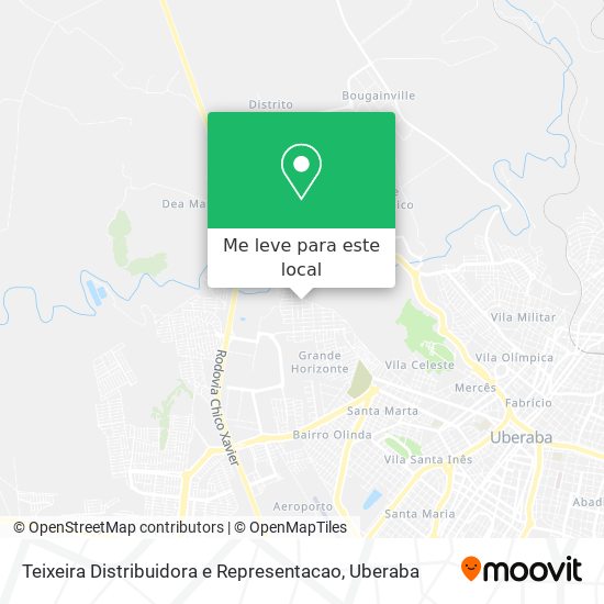 Teixeira Distribuidora e Representacao mapa