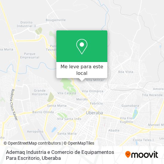 Ademaq Industria e Comercio de Equipamentos Para Escritorio mapa