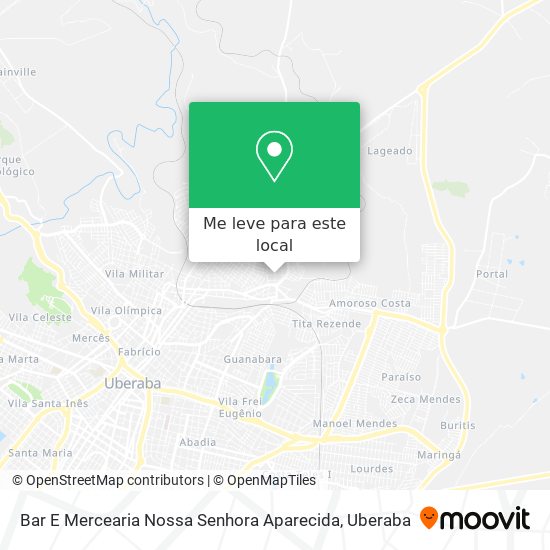 Bar E Mercearia Nossa Senhora Aparecida mapa