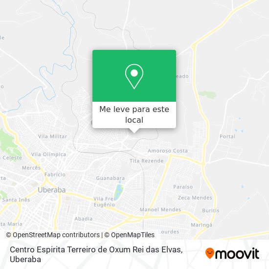 Centro Espirita Terreiro de Oxum Rei das Elvas mapa