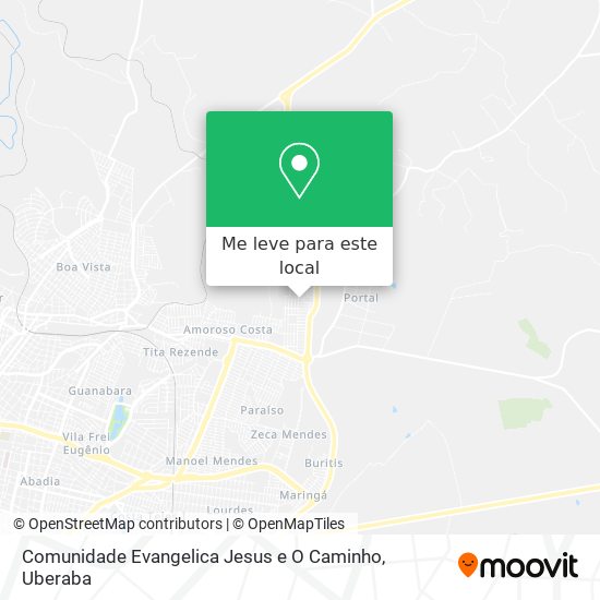 Comunidade Evangelica Jesus e O Caminho mapa