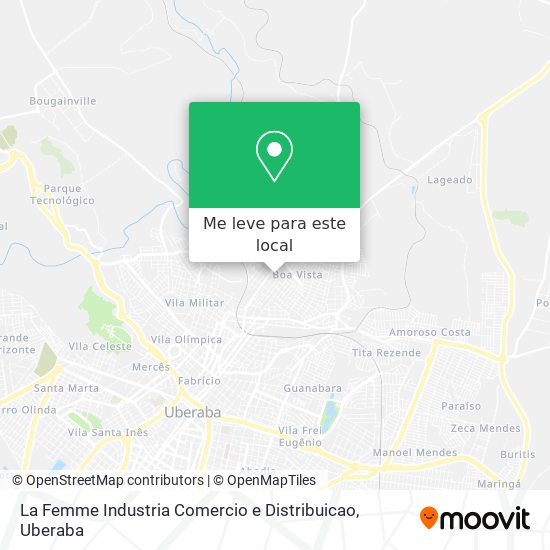 La Femme Industria Comercio e Distribuicao mapa