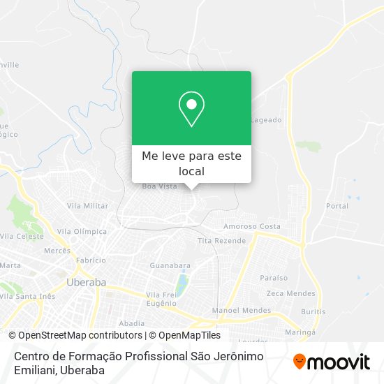 Centro de Formação Profissional São Jerônimo Emiliani mapa